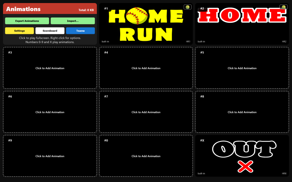 Animations screenshot